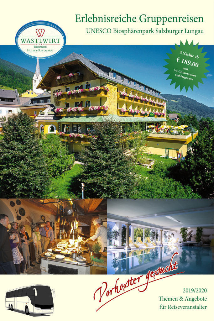Hotel Wastlwirt - Titelseite Gruppenreisen