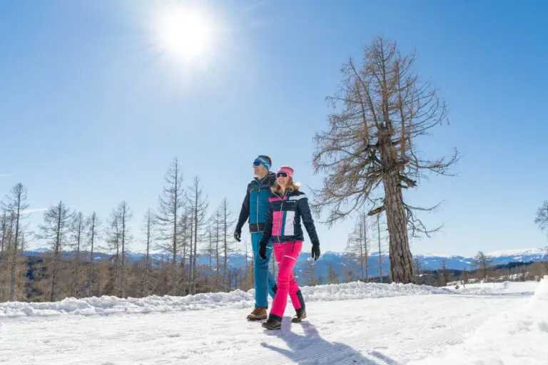 winter wanderung sonne